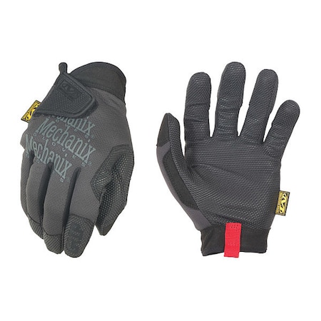 Mechanix Wear Mechanics Gloves, Polyester, Spandex Back, Not Tested Abrasion Level, Black/Gray, 12 MSG-05-012