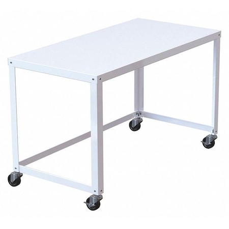 Space Solutions SOHO Mobile Desk, 48" W, White, 23 7/8 in D X 30" H, 47 1/2 in W X 21648