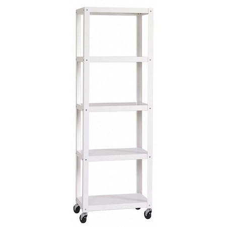 Space Solutions SOHO Mobile Bookcase, 72" H, White 21753