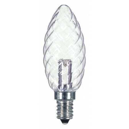 Satco Bulb, LED, 1W, 120V, BA9 1/2, Base E12, 27K S9155