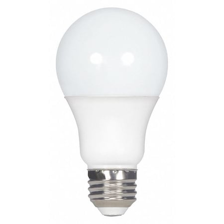 Satco Bulb, LED, 10W, 120V, A19, Base E26, 30K S9704