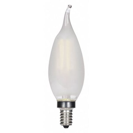 Satco Bulb, LED, 3.5W, 120V, CA11, Base E12, 27K S9869