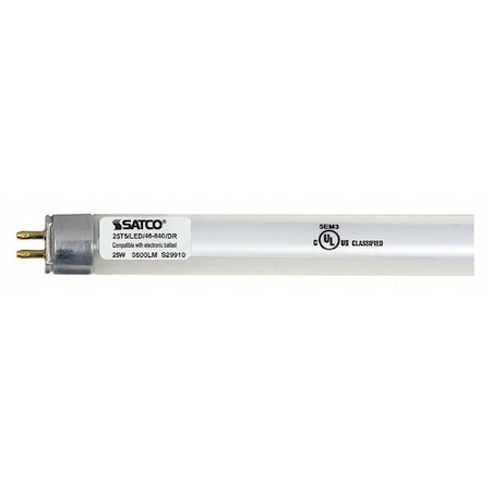 Satco Bulb, LED, 25W, T5, G5, 40K S29910
