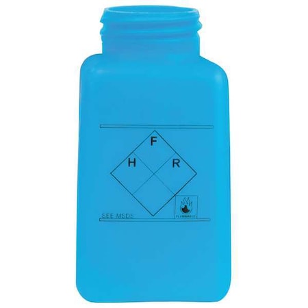 Menda Graduated ESD Bottle, 6 oz., HDPE, Blue 35239