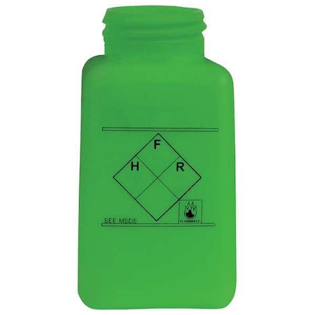 Menda Graduated ESD Bottle, 6 oz., HDPE, Green 35241