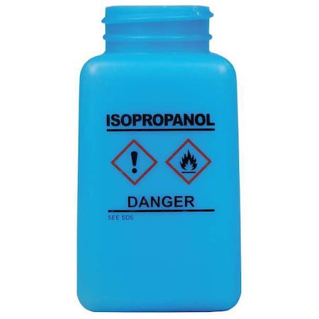 Menda Graduated IPA Bottle, 6 oz., HDPE, Blue 35736