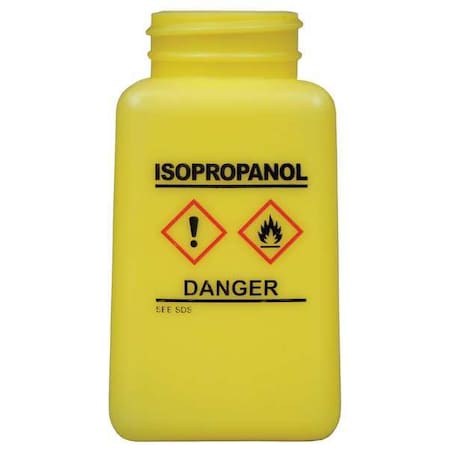 Menda Graduated IPA Bottle, 6 oz., HDPE, Yellow 35738