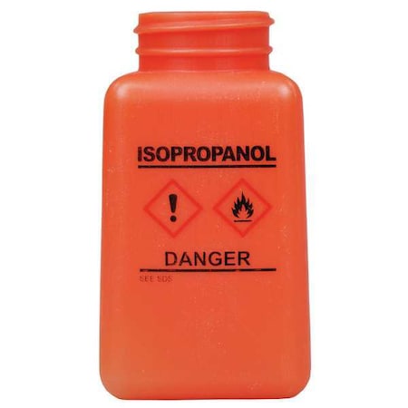 Menda Graduated IPA Bottle, 6 oz., HDPE, Orange 35739