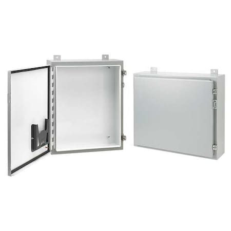 NVENT HOFFMAN Carbon Steel Enclosure, 36 in H, 36 in W, 12 in D, 12, 13, Hinged A363612LP