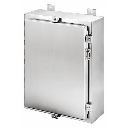 Nvent Hoffman Clamps with Padlock Hasp Electrical Enclosures, 16 in H, 6 in D, 12 in W, 12, 13, 3, 3R, 3RX, 4, 4X A16H1206SSLP