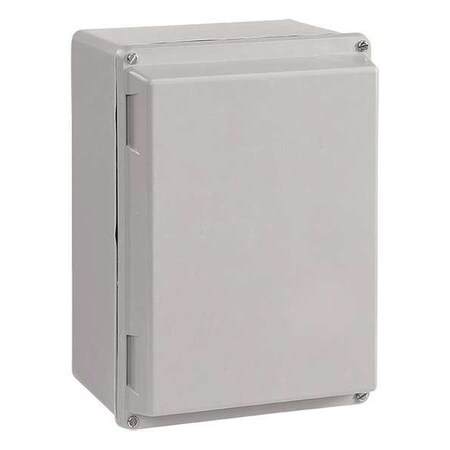 Nvent Hoffman Captive Screws Electrical Enclosures, 10 in H, 6 in D, 6 in W, 12, 13, 3, 3R, 4, 4X, Fiberglass A1066JFGR