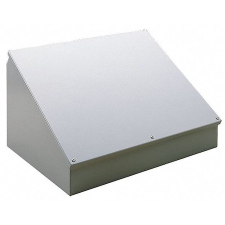 NVENT HOFFMAN Carbon Steel Sloped Top Enclosure, 16 in H, 20 in W, 11.09 in D, 12, 13, Screw On C16C20