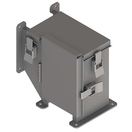 Nvent Hoffman Wireway 90 Degree Elbow, 12 Type, NEMA 12 Rating, Steel, Painted F44LE9KT