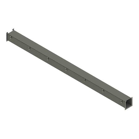 Nvent Hoffman Straight Section Wireway, 12 Rating, Steel, Powder Coated F66L120