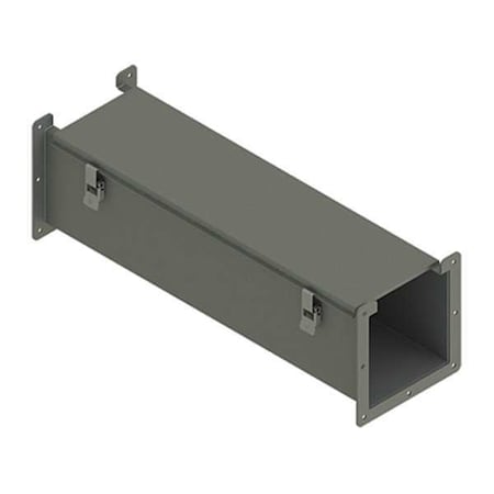 Nvent Hoffman Straight Section Wireway, 12 Rating, Steel, Powder Coated F66L24