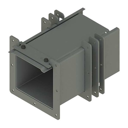 Nvent Hoffman Wireway Telescope Fitting, 12 Type, NEMA 12 Rating, Steel, Painted F66LA