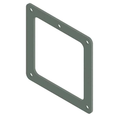 Nvent Hoffman Wireway Box Connector, 12 Type, NEMA 12 Rating, Steel, Painted F44LB