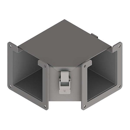 Nvent Hoffman Wireway 90 Degree Elbow, 12 Type, NEMA 12 Rating, Steel, Painted F44LE9A