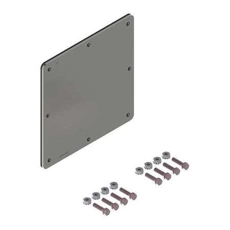 Nvent Hoffman Wireway Closure Plate, 12 Type, NEMA 12 Rating, Stainless Steel, 2B Cold Rolled F66WPSS