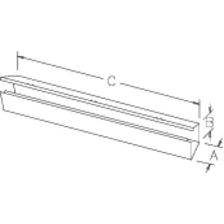 Nvent Hoffman Straight Section Wireway, 1 Rating, Steel, Powder Coated F66G48