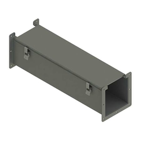 Nvent Hoffman Straight Section Wireway, 12 Rating, Steel, Powder Coated F88L24