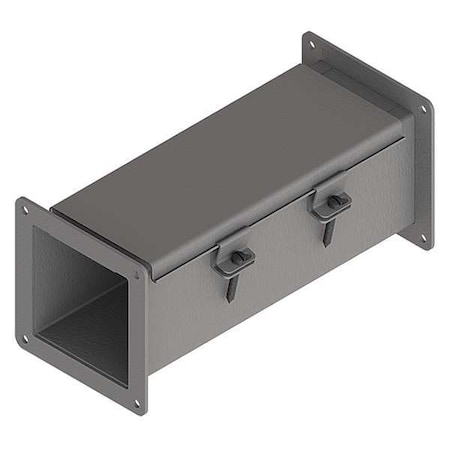 Nvent Hoffman Straight Section Wireway, 12 Rating, Steel, Powder Coated F22W12