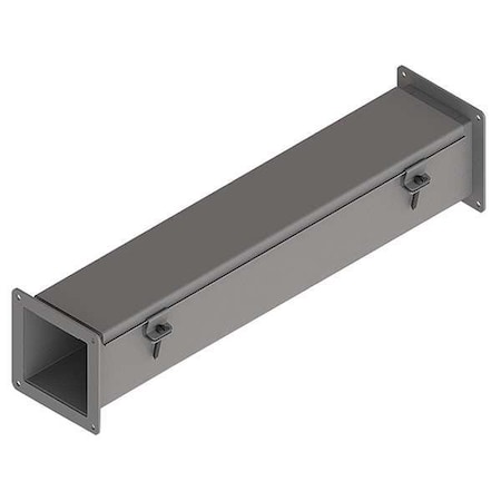 Nvent Hoffman Straight Section Wireway, 12 Rating, Steel, Powder Coated F22W24