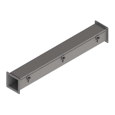 Nvent Hoffman Straight Section Wireway, 12 Rating, Steel, Powder Coated F22W36