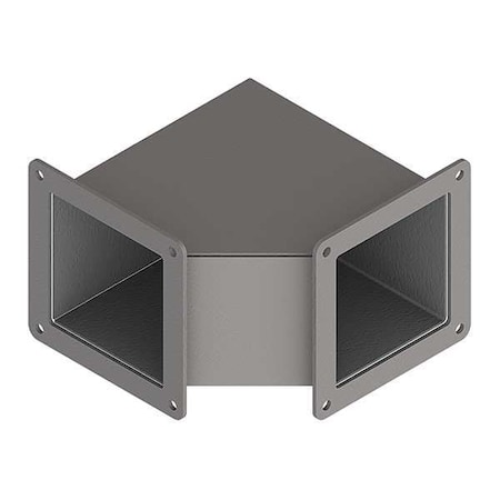 Nvent Hoffman Wireway 90 Degree Elbow, 12 Type, NEMA 12 Rating, Steel, Painted F22WE90