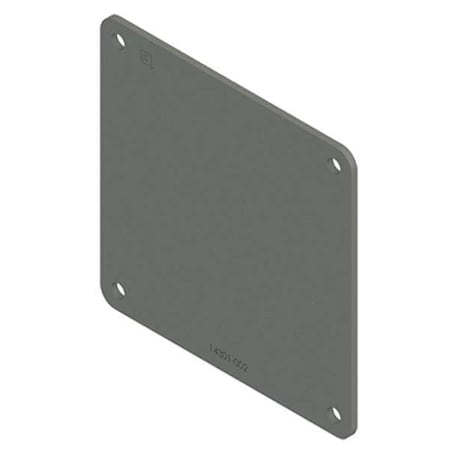 Nvent Hoffman Wireway Closure Plate, 12 Type, NEMA 12 Rating, Steel, ANSI 61 Polyester Powder F22WP