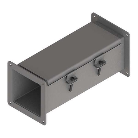 Nvent Hoffman Straight Section Wireway, 12 Rating, Steel, Powder Coated F44W12