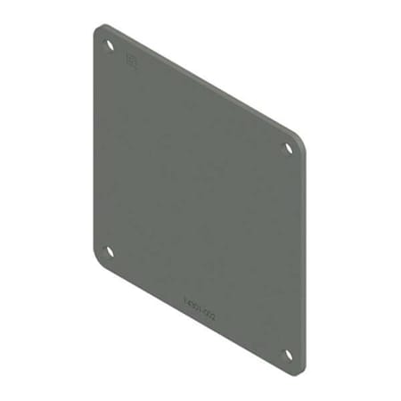 Nvent Hoffman Wireway Closure Plate, 12 Type, NEMA 12 Rating, Steel, ANSI 61 Polyester Powder F44WP