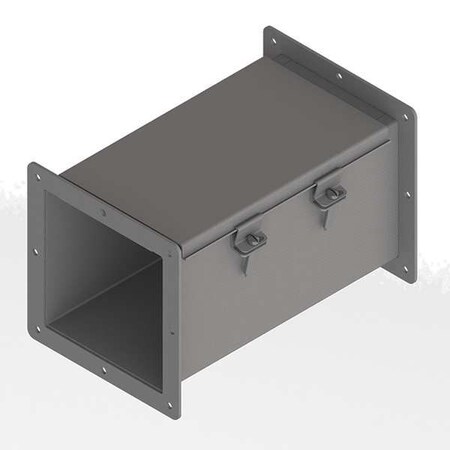 Nvent Hoffman Straight Section Wireway, 12 Rating, Steel, Powder Coated F66W12