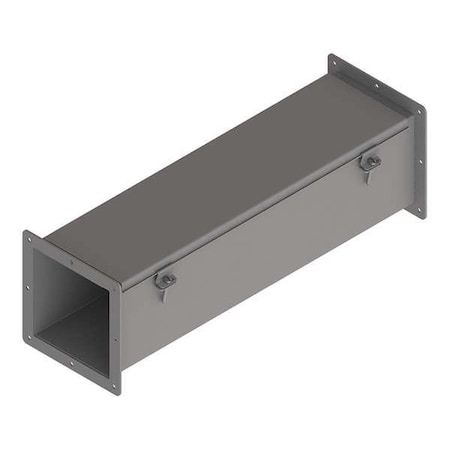 Nvent Hoffman Straight Section Wireway, 12 Rating, Steel, Powder Coated F66W24