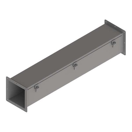 Nvent Hoffman Straight Section Wireway, 12 Rating, Steel, Powder Coated F66W36