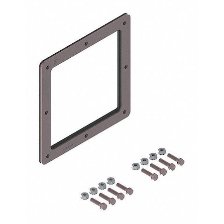 Nvent Hoffman Wireway Box Connector, 12 Type, NEMA 12 Rating, Steel, Painted F66WB