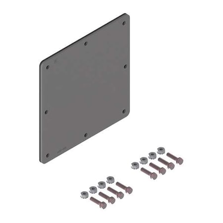 Nvent Hoffman Wireway Closure Plate, 12 Type, NEMA 12 Rating, Steel, ANSI 61 Polyester Powder F66WP