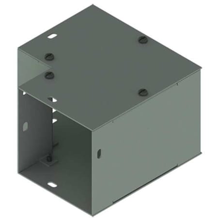 Nvent Hoffman Wireway 90 Degree Elbow, 1 Type, NEMA 1 Rating, Steel, Painted F44G90E