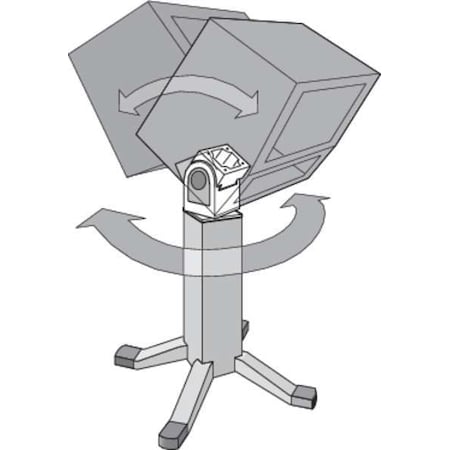 Nvent Hoffman Pedestal Swivel Tilt, Swivel Accessory, Aluminum AST44