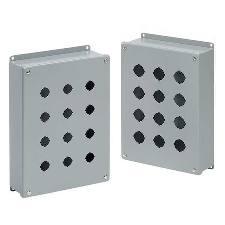 Nvent Hoffman Pushbutton Enclosure, 3.25 in. W, Steel E1PB