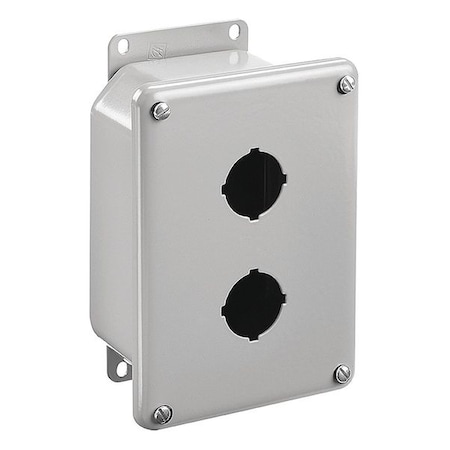 Nvent Hoffman Pushbutton Enclosure, 3.50 in. H, Steel ED2PB