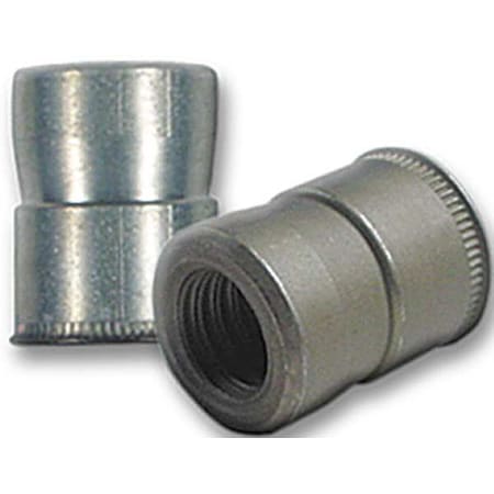 Zoro Select Rivet Nut, 1/4"-20 Thread Size, 0.4 in Flange Dia., 0.515 in L, Steel, 50 PK CAT2-2520-50