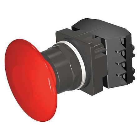 Siemens Push Button Operator, Mushroom Head, Momentary Action, Not Applicable Release, Non-Illuminated, Red 52BM9V2F