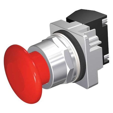 Siemens Push Button Operator, Mushroom Head, Momentary Action, Not Applicable Release, Non-Illuminated, Red 52PM9W2J