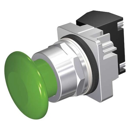 Siemens Push Button Operator, 30 mm, 1NC, Green 52PM9W3J