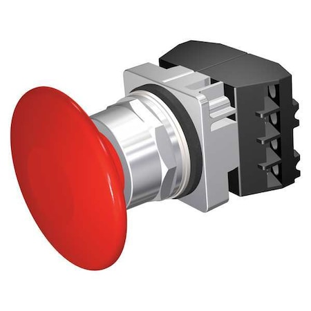 Siemens Push Button Operator, Mushroom Head, Momentary Action, Not Applicable Release, Non-Illuminated, Red 52PM9V2G