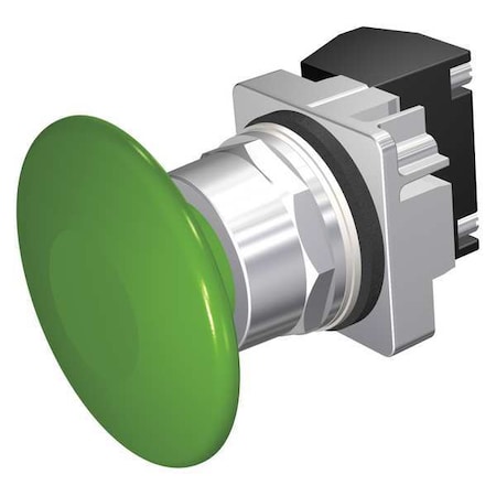 SIEMENS Non-Illuminated Push Button, 30 mm, 1NO, Green 52PM9V3K