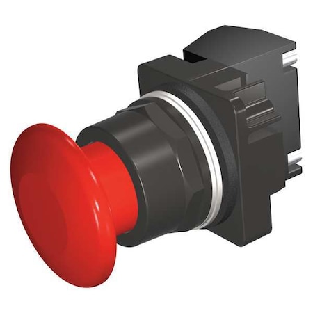 Siemens Push Button Operator, Mushroom Head, Momentary Action, Not Applicable Release, Non-Illuminated, Red 52BM9W2J