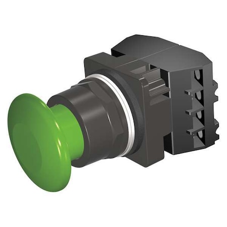 Siemens Push Button Operator, 30 mm, 2NC, Green 52BM9W3G