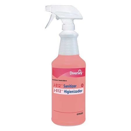 Diversey 32 oz. Clear, Plastic Trigger Spray Bottle, PK12 D03920
